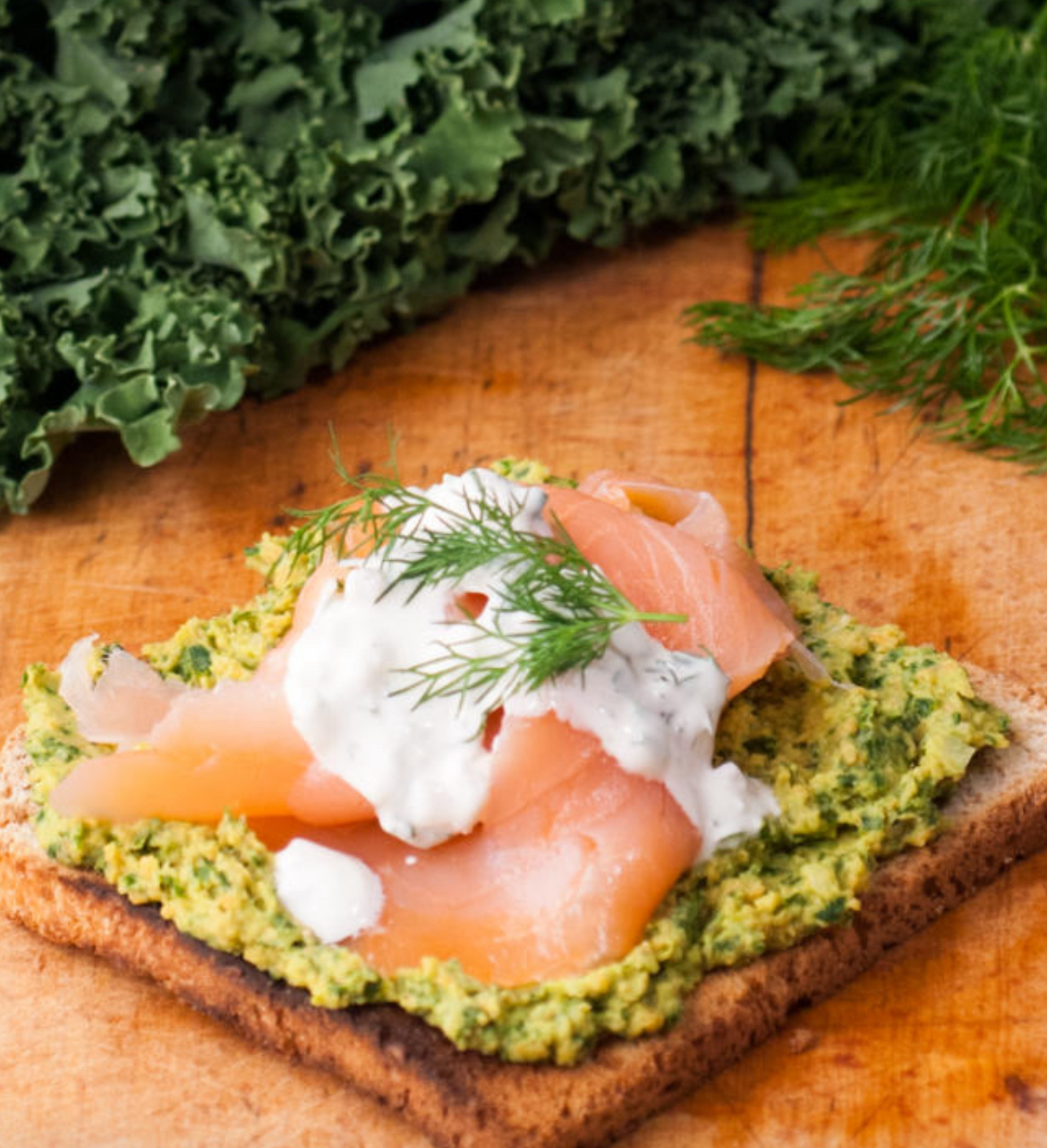 salmon toast photo